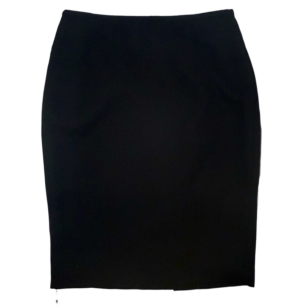 Calvin‎ Klein Black Straight Pencil Skirt Size 4 Career Simple Basic Capsule